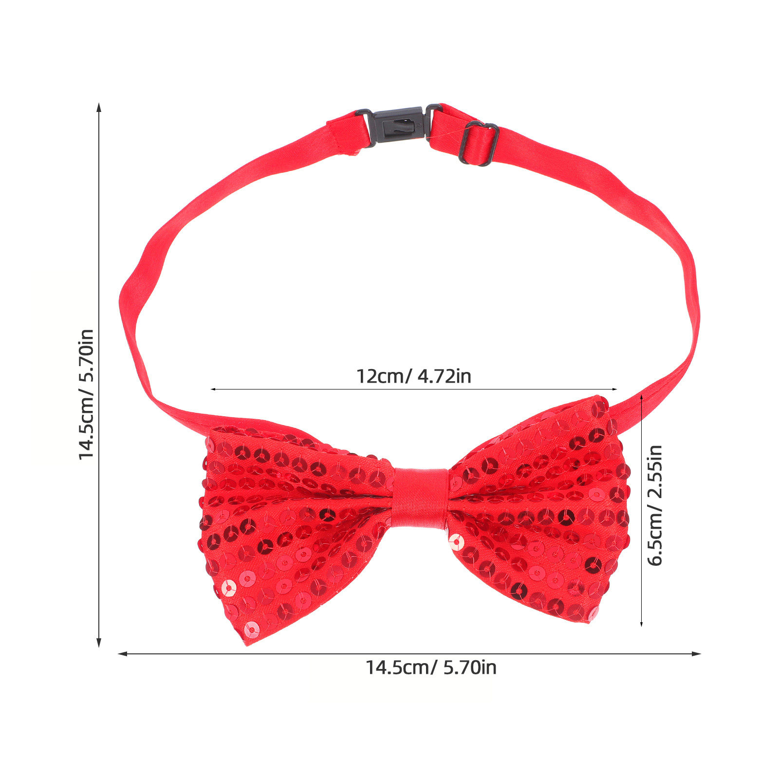 10 Stück Rote Pailletten-Flieg – Bow Tie Pre Tied Bewertung und Preis