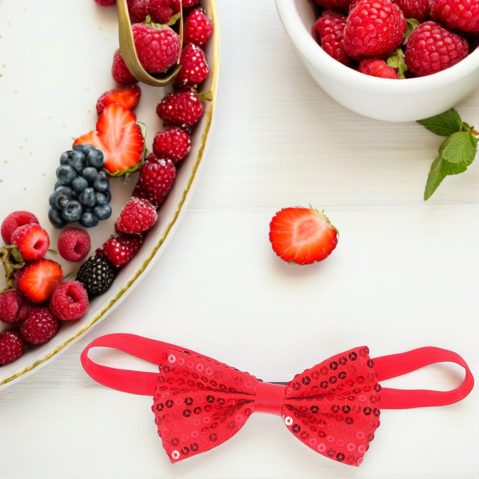 10 Stück Rote Pailletten-Flieg – Bow Tie Pre Tied Bewertung und Preis